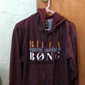Billabong zip up hoodie